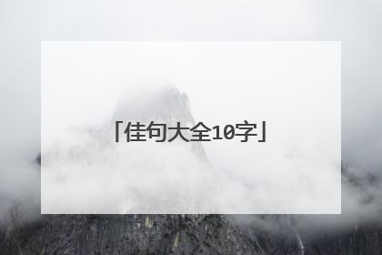 佳句大全10字