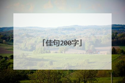 佳句200字