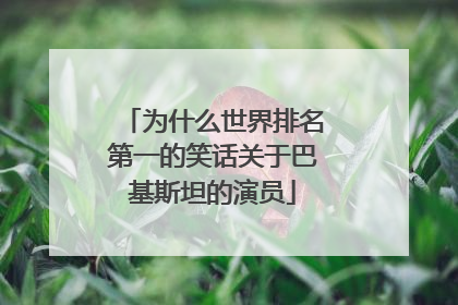 为什么世界排名第一的笑话关于巴基斯坦的演员