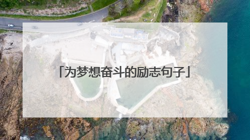 为梦想奋斗的励志句子
