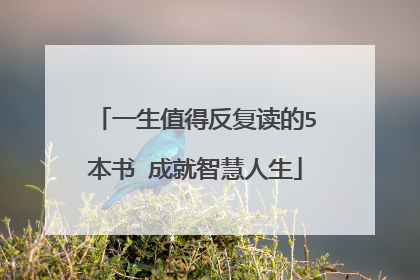 一生值得反复读的5本书 成就智慧人生