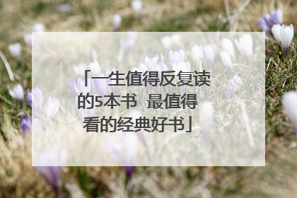 一生值得反复读的5本书 最值得看的经典好书
