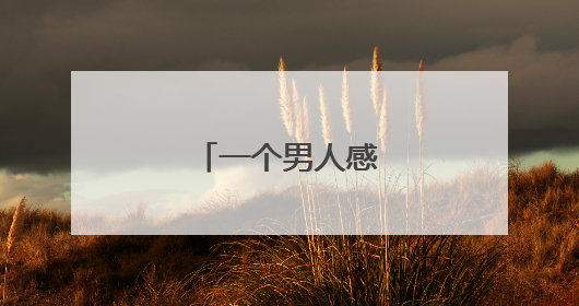 一个男人感悟的句子