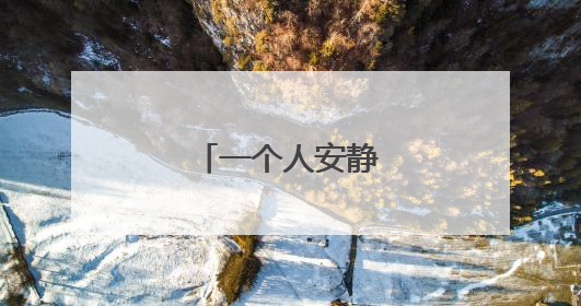 一个人安静淡然句子