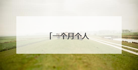 一个月个人的工作总结