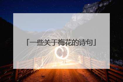 一些关于梅花的诗句