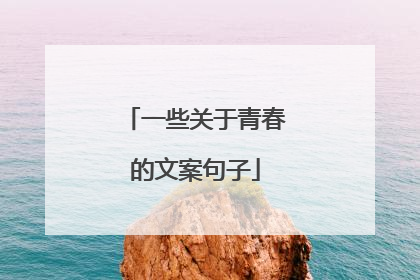 一些关于青春的文案句子