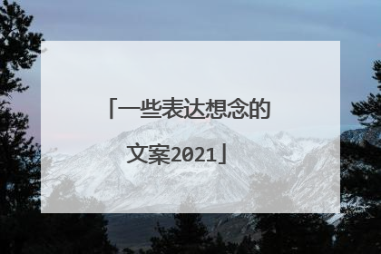 一些表达想念的文案2021