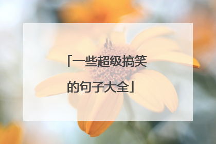一些超级搞笑的句子大全