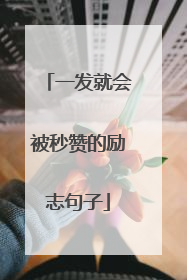 一发就会被秒赞的励志句子