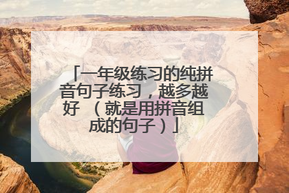 一年级练习的纯拼音句子练习,越多越好 (就是用拼音组成的句子)
