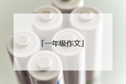 一年级作文