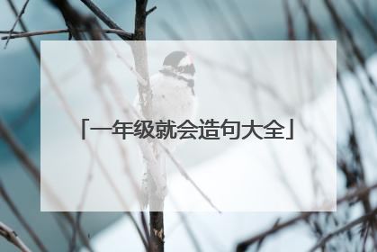 一年级就会造句大全