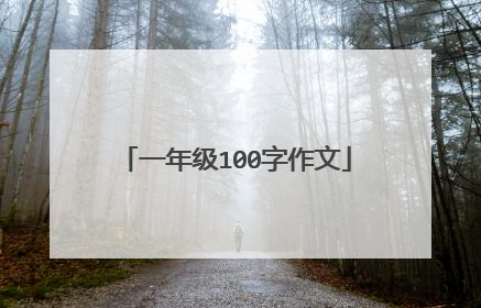 一年级100字作文