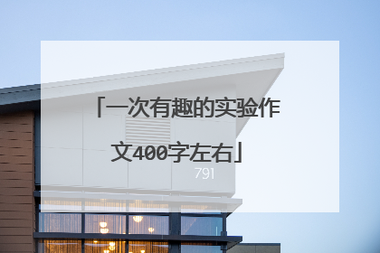 一次有趣的实验作文400字左右