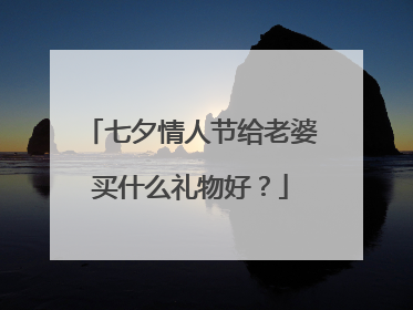 七夕情人节给老婆买什么礼物好？