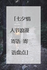 七夕情人节浪漫寄语 寄语盘点
