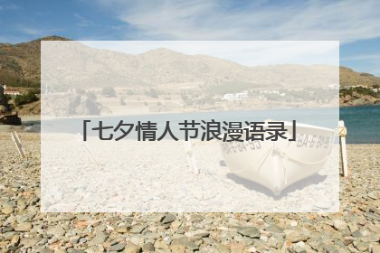 七夕情人节浪漫语录