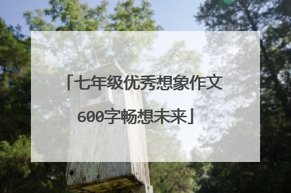 七年级优秀想象作文600字畅想未来