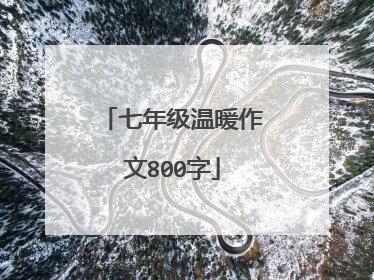 七年级温暖作文800字