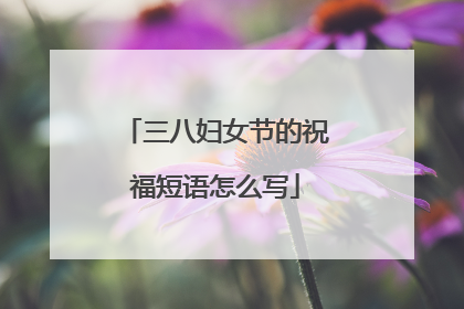 三八妇女节的祝福短语怎么写