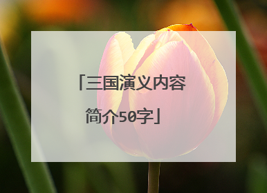 三国演义内容简介50字