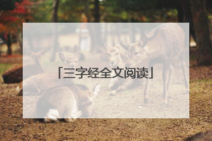 三字经全文阅读