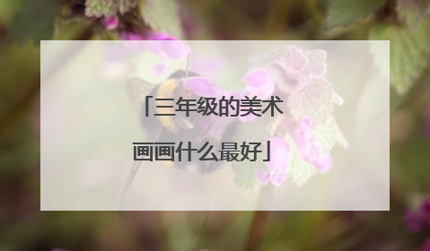三年级的美术画画什么最好