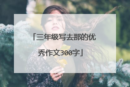 三年级写去那的优秀作文300字