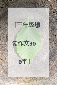 三年级想象作文300字