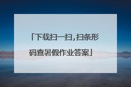 下载扫一扫,扫条形码查暑假作业答案
