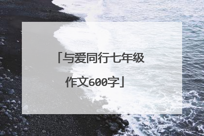 与爱同行七年级作文600字