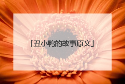 丑小鸭的故事原文