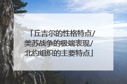 丘吉尔的性格特点/美苏战争的极端表现/北约组织的主要特点