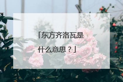 东方齐洛瓦是什么意思？