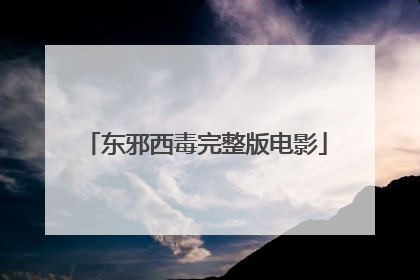 东邪西毒完整版电影