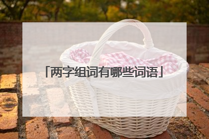 两字组词有哪些词语