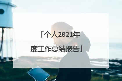 个人2021年度工作总结报告