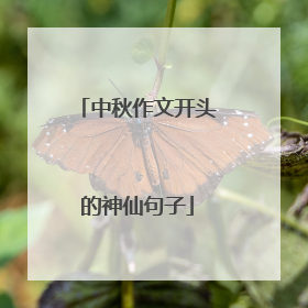 中秋作文开头的神仙句子