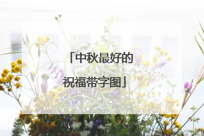中秋最好的祝福带字图