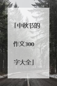 中秋节的作文300字大全