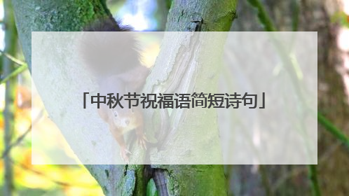 中秋节祝福语简短诗句