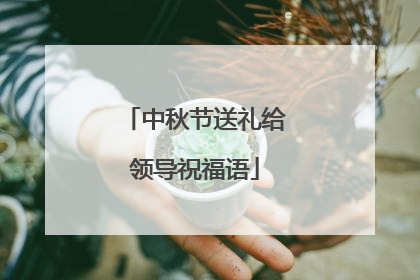 中秋节送礼给领导祝福语