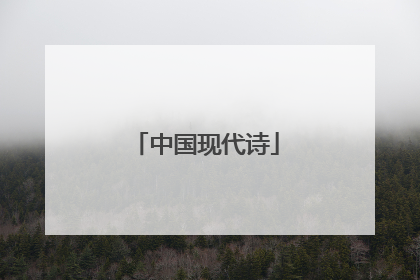 中国现代诗
