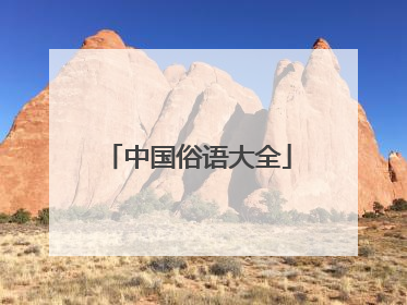 中国俗语大全