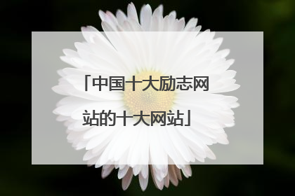 中国十大励志网站的十大网站