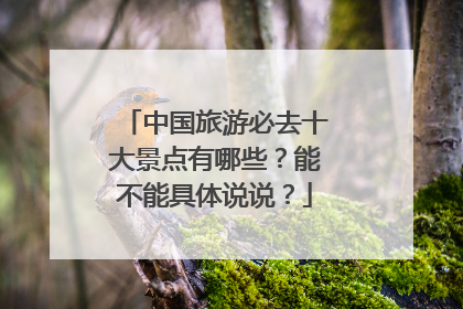 中国旅游必去十大景点有哪些？能不能具体说说？
