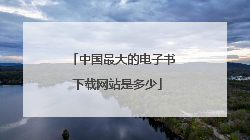 中国最大的电子书下载网站是多少