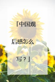 中国观后感怎么写？