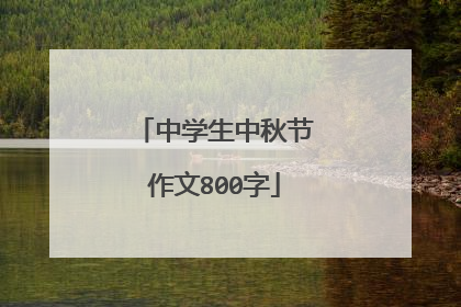 中学生中秋节作文800字